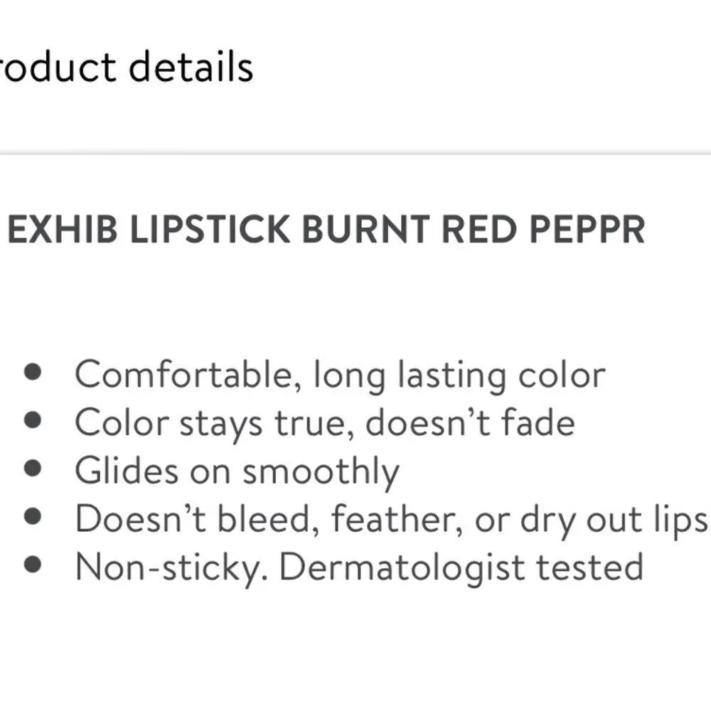 CoverGirl exhibitionist lipstick burnt red pepper